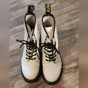 White Doc Martens size 8